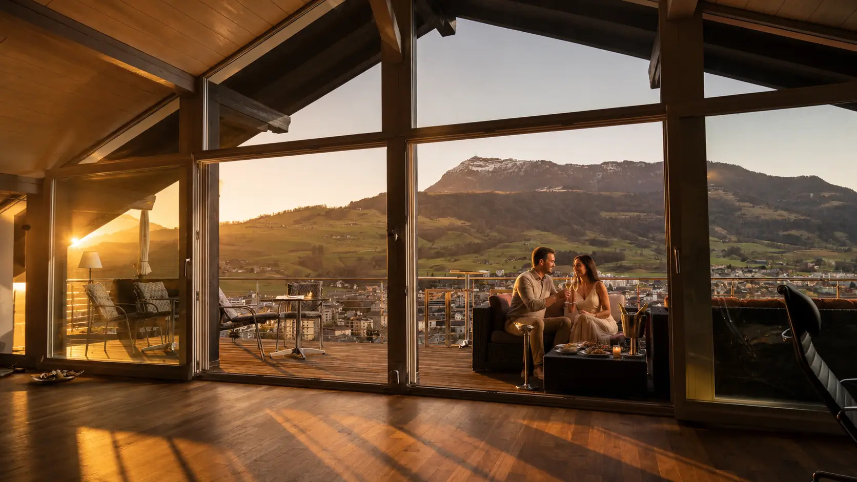 Professionelle Immobilienfotografie Küssnacht am Rigi – Panorama mit Rigi-Blick – Fotoatelier Mariano