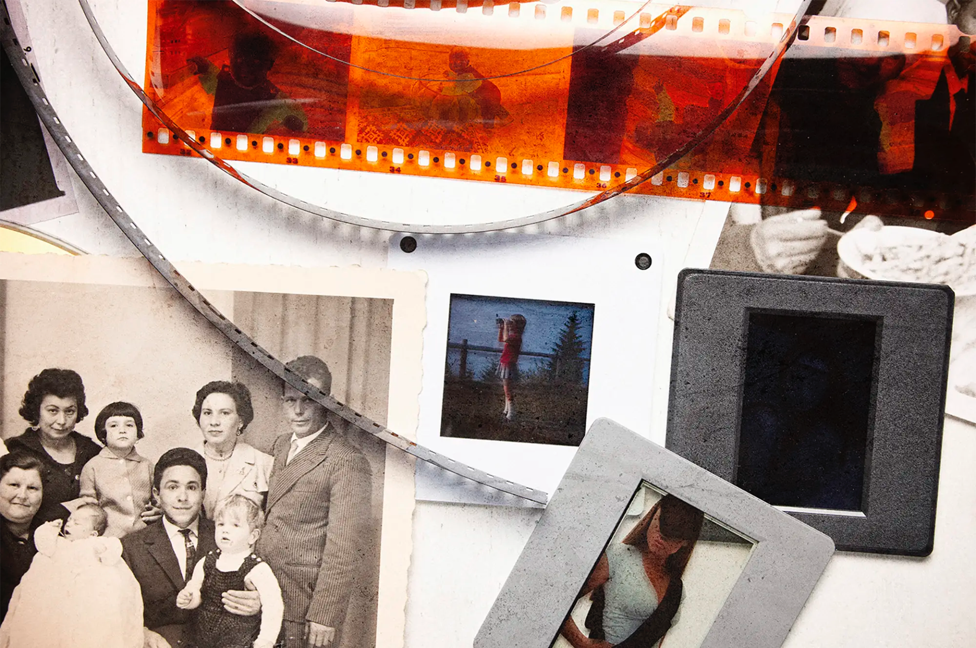 Alte Familienfotos, Dias und Negative für die professionelle Digitalisierung in der Zentralschweiz – Fotoatelier Mariano