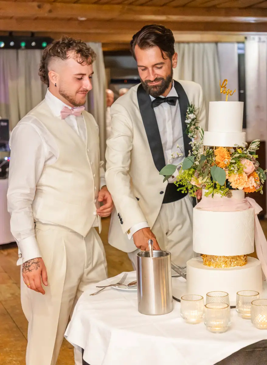 Hochzeitstorte von Mathias und Daniel im Klösterli